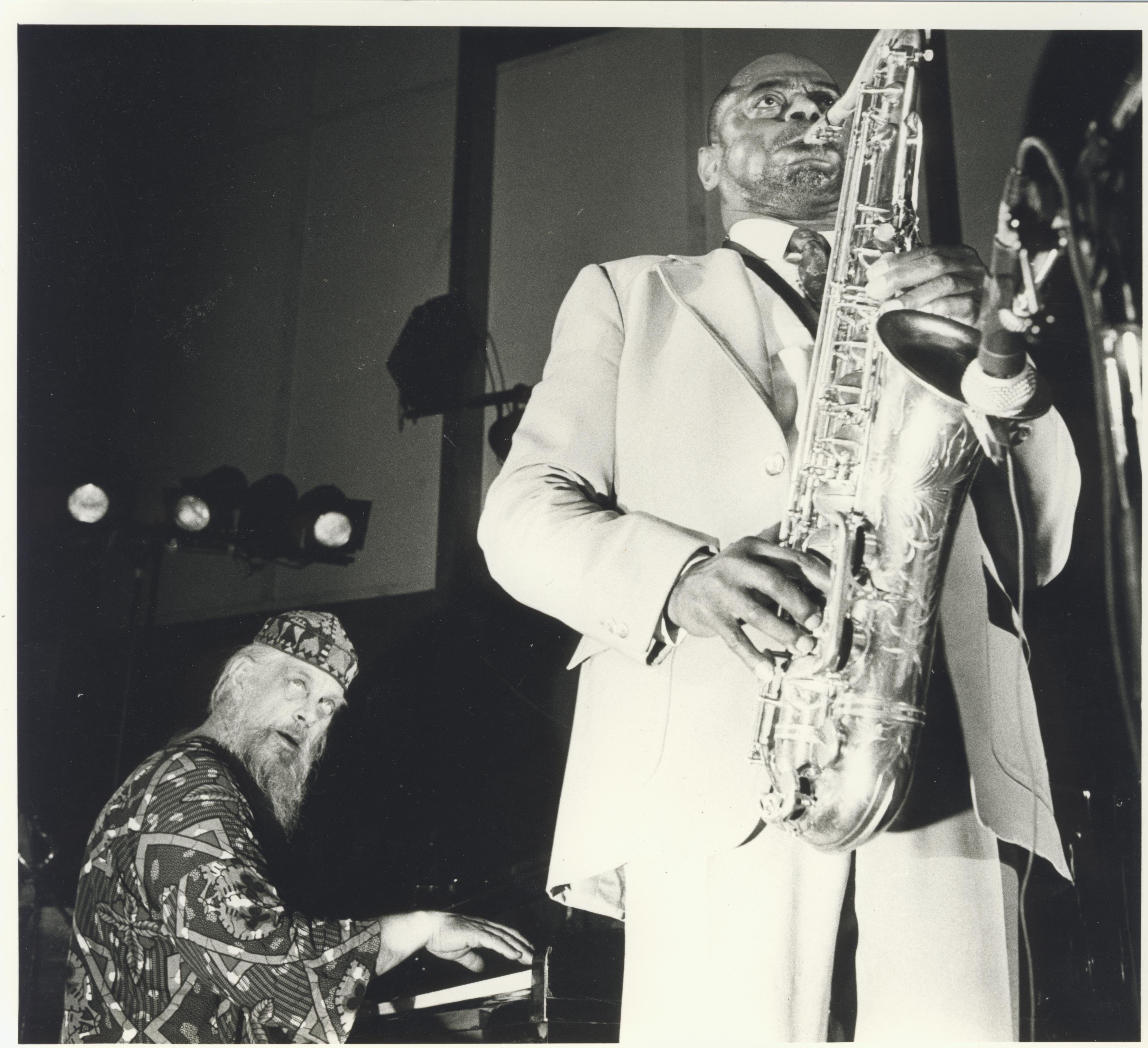 Chris with Archie Shepp, 1989