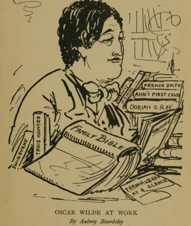 Oscar Wilde by Beardsley