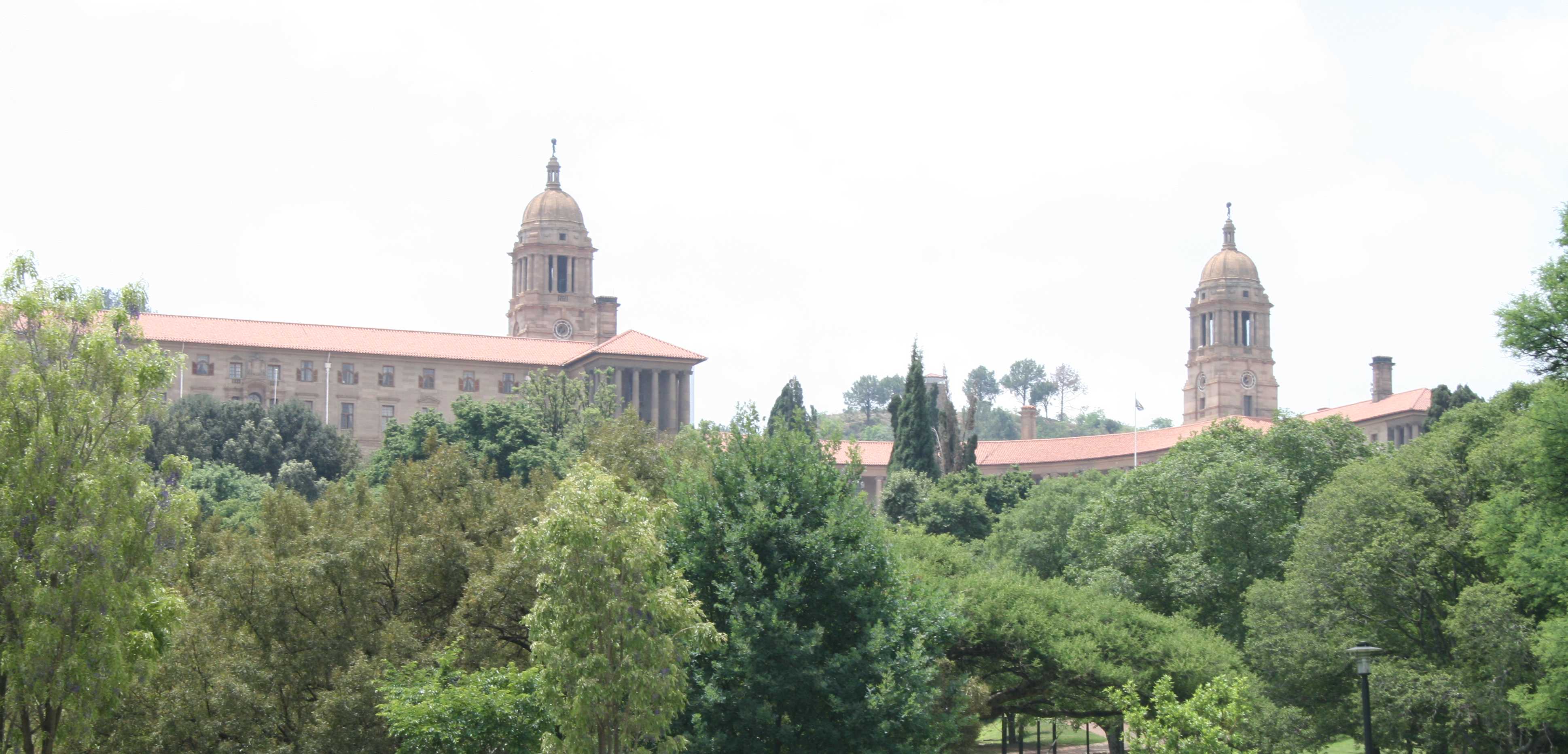 The Union Buildings from the foot of Meintjies Kop. The Union Buildings from the foot of Meintjies Kop.