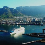 Diesel locomotives dock in Cape harbour